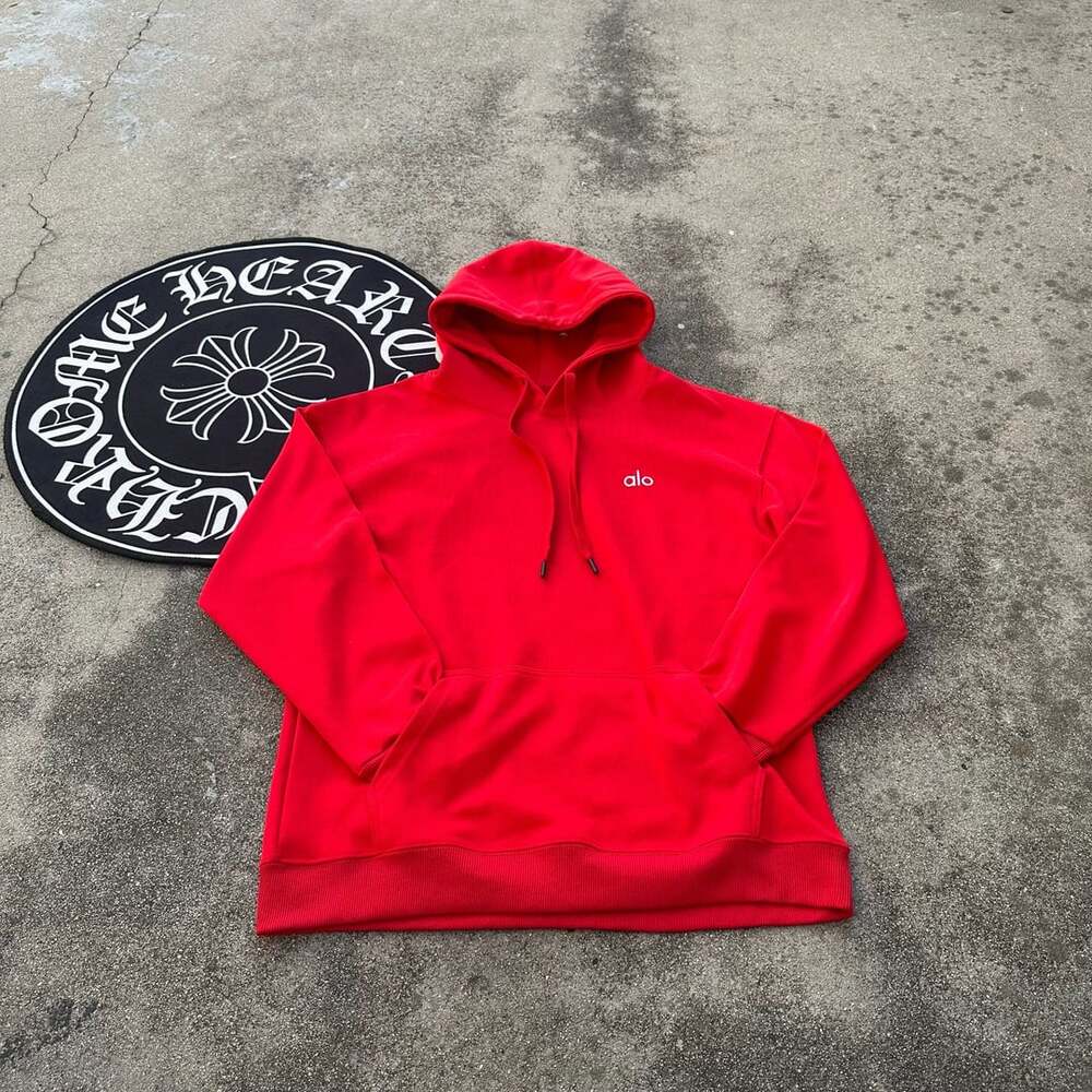 Alo Yoga Red Accolade Pullover Hoodie